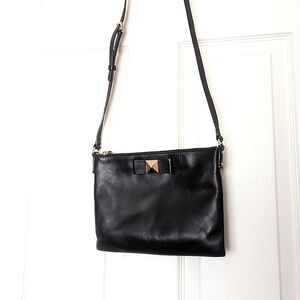 Kate Spade Bow Terrace Ginnie Black Classic Preppy Crossbody Bag